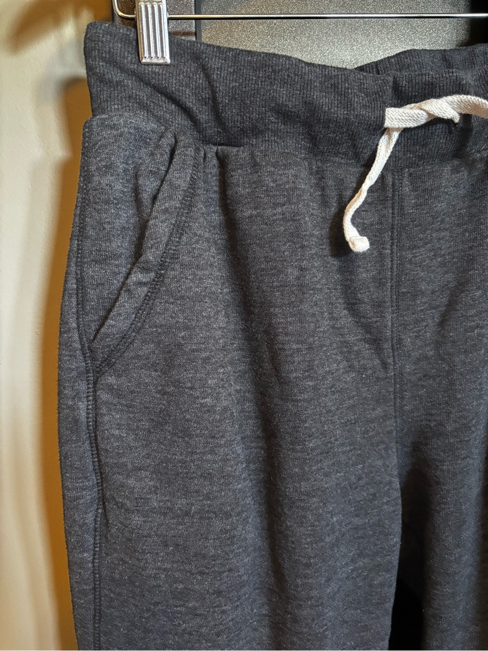 Marine Layer Women’s Small Jogger Sweatpants Gray Heather TRM Logo Soft Lounge - Picture 2 of 8
